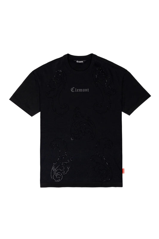 RILASCIO T-SHIRT NEGRO CLEMONT