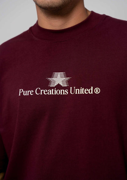 STILL HUNGRY BURGUNDY OVERSIZED PURE