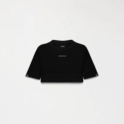 HAZEN CROP TOP BLACK MONASTERY