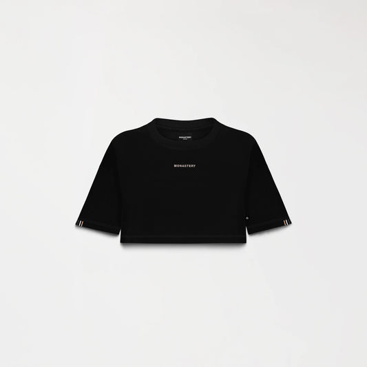 HAZEN CROP TOP BLACK MONASTERY