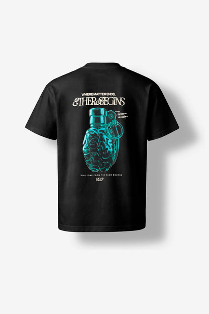 CR38-1100 Regular Fit T-Shirt Black Blow Up
