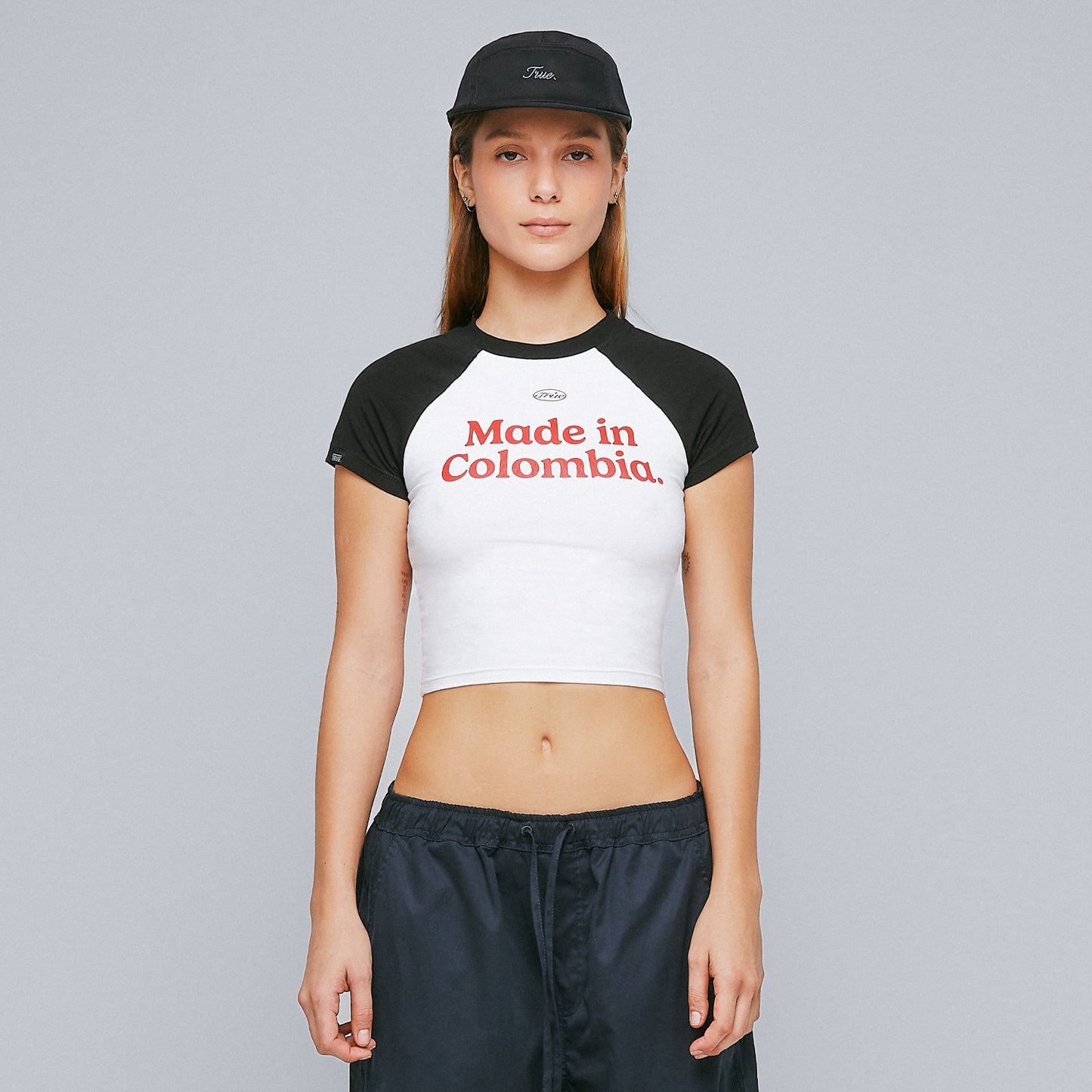 COLOMBIA BABY TEE BLACK TRUE