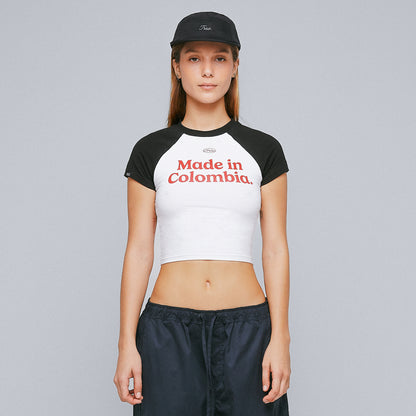 COLOMBIA BABY TEE BLACK TRUE