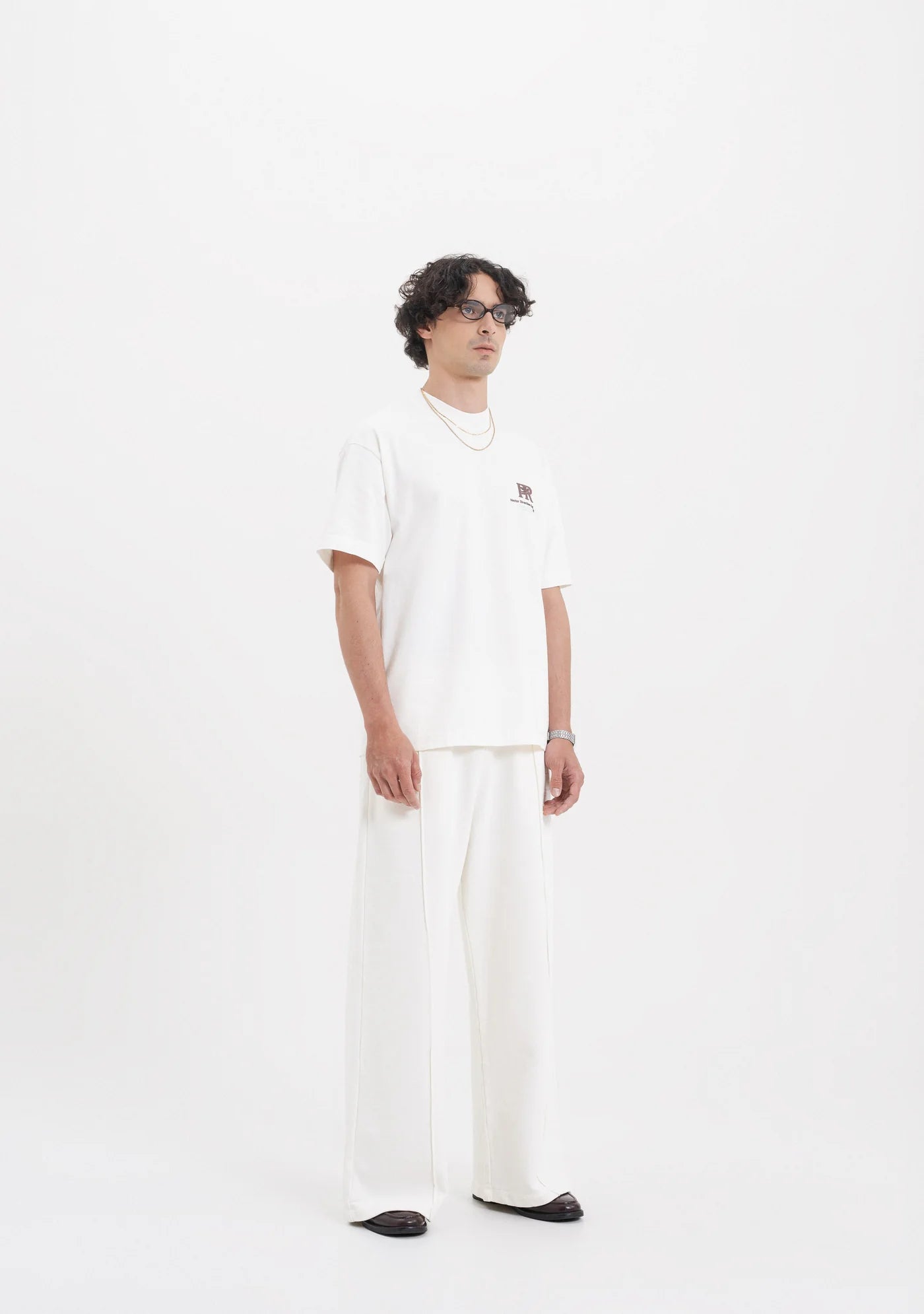 ACROSS THE LINES WHITE T-SHIRT PURE