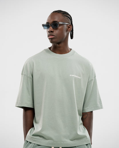 CAMISETA OVERSIZED BÁSICA V2 VERDE MENTA MONOIC