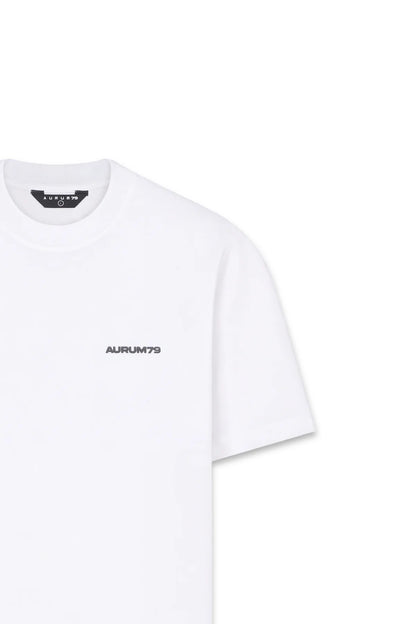 LINE REGULAR T-SHIRT WHITE AURUM