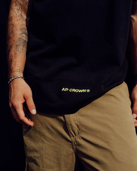 RATIO BLACK T-SHIRT AP CROWN
