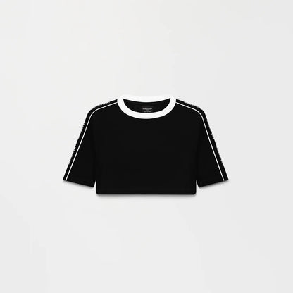 JANAN CROP TOP BLACK MONASTERY