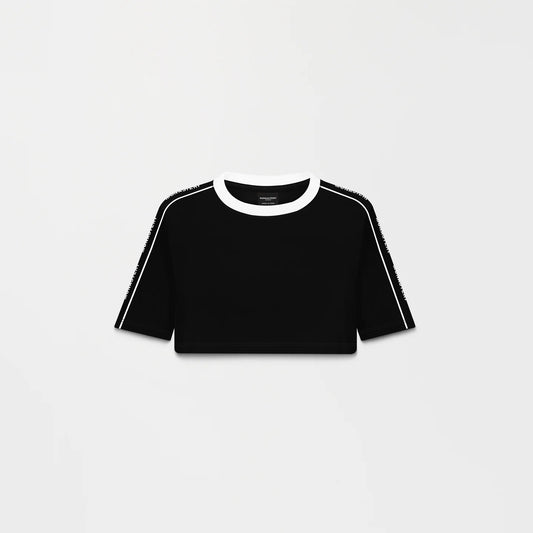 JANAN CROP TOP BLACK MONASTERY