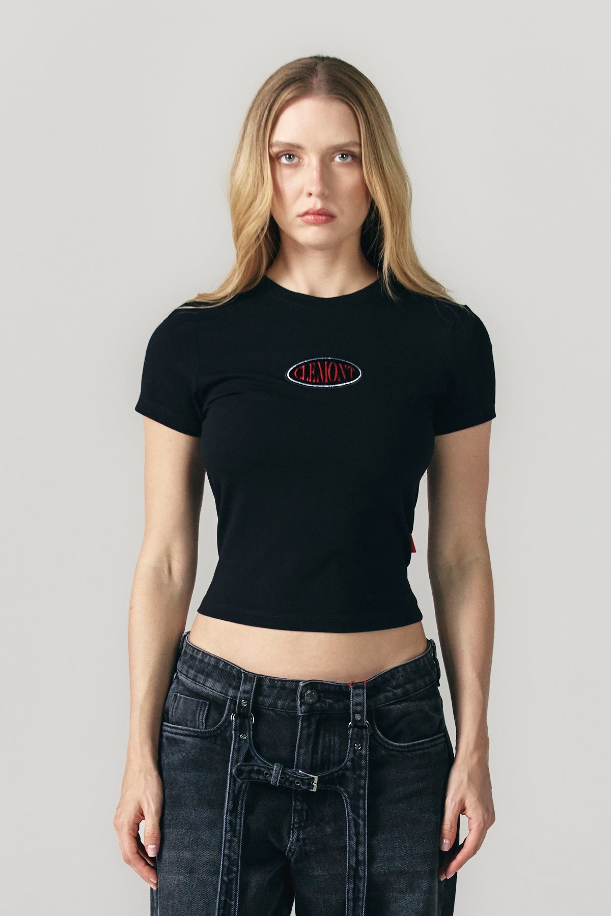 SFOCATO T-SHIRTS BLACK WOMEN CLEMONT