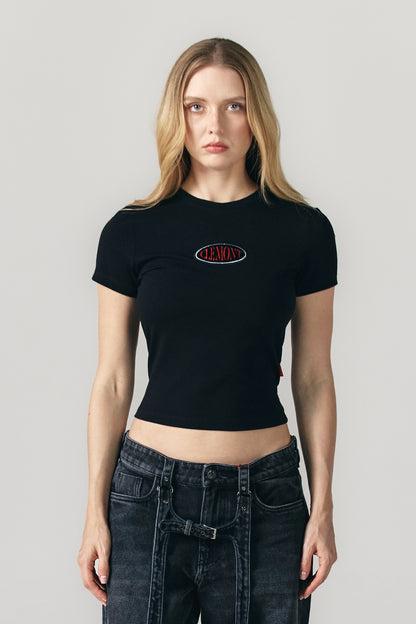 SFOCATO T-SHIRTS BLACK WOMEN CLEMONT