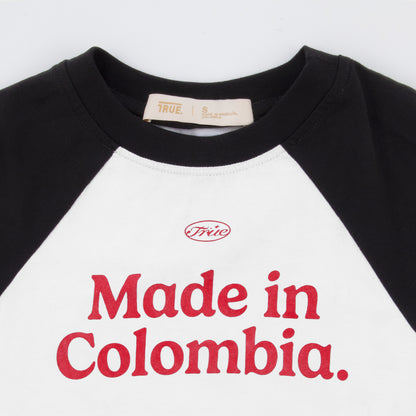 COLOMBIA BABY TEE BLACK TRUE