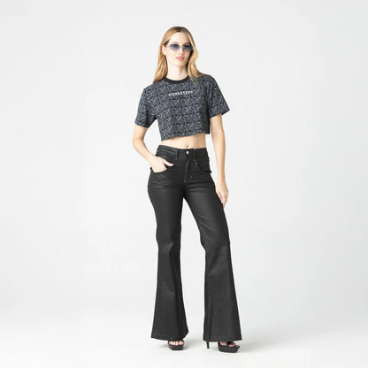 QINA CROP TOP WOMEN BLACK MONASTERY