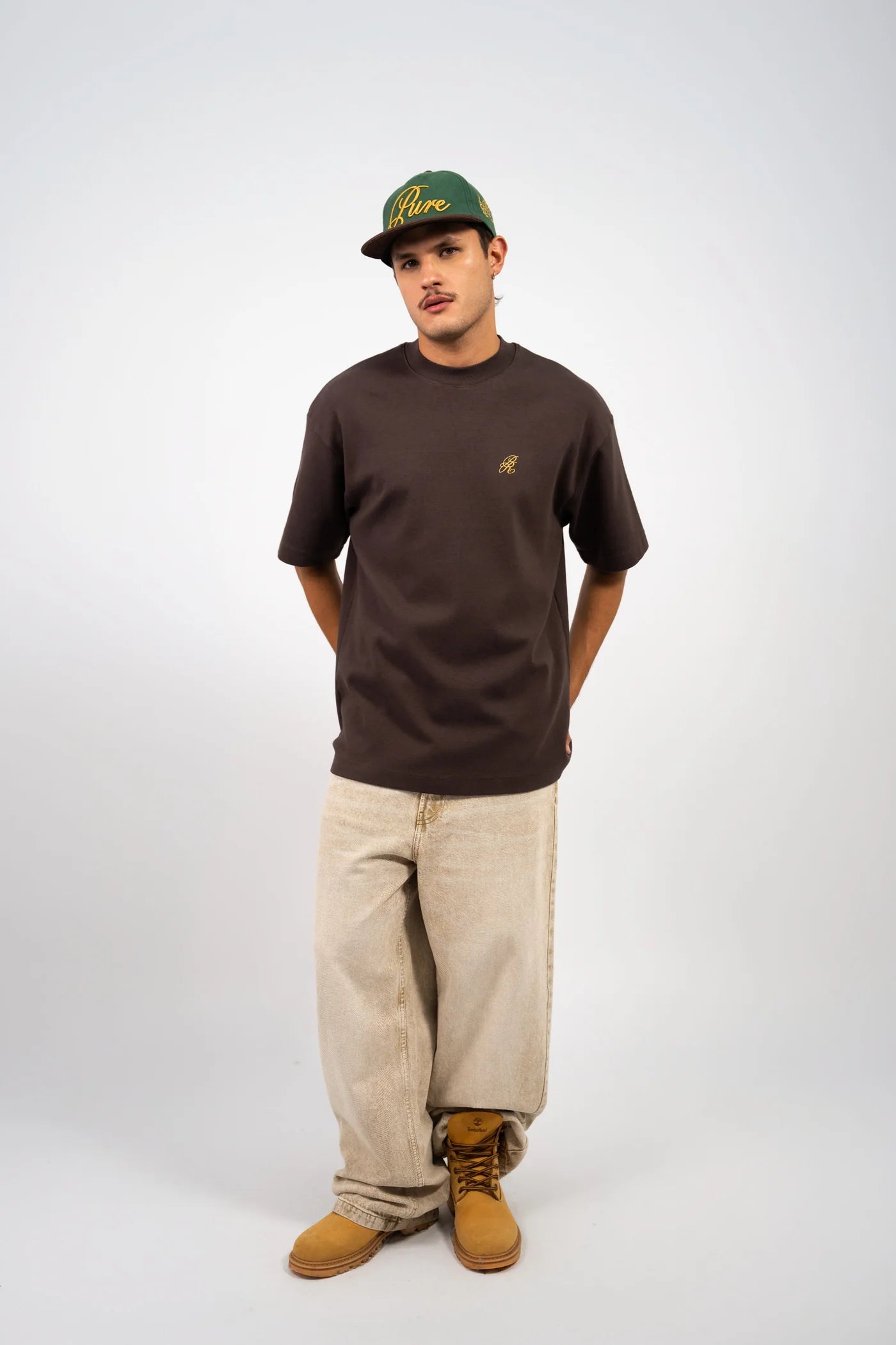 BROWN LOGO OVERSIZE PURE