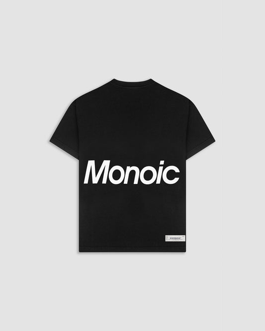 CAMISETA LOGO OVERSIZED V2 NEGRO MONOIC