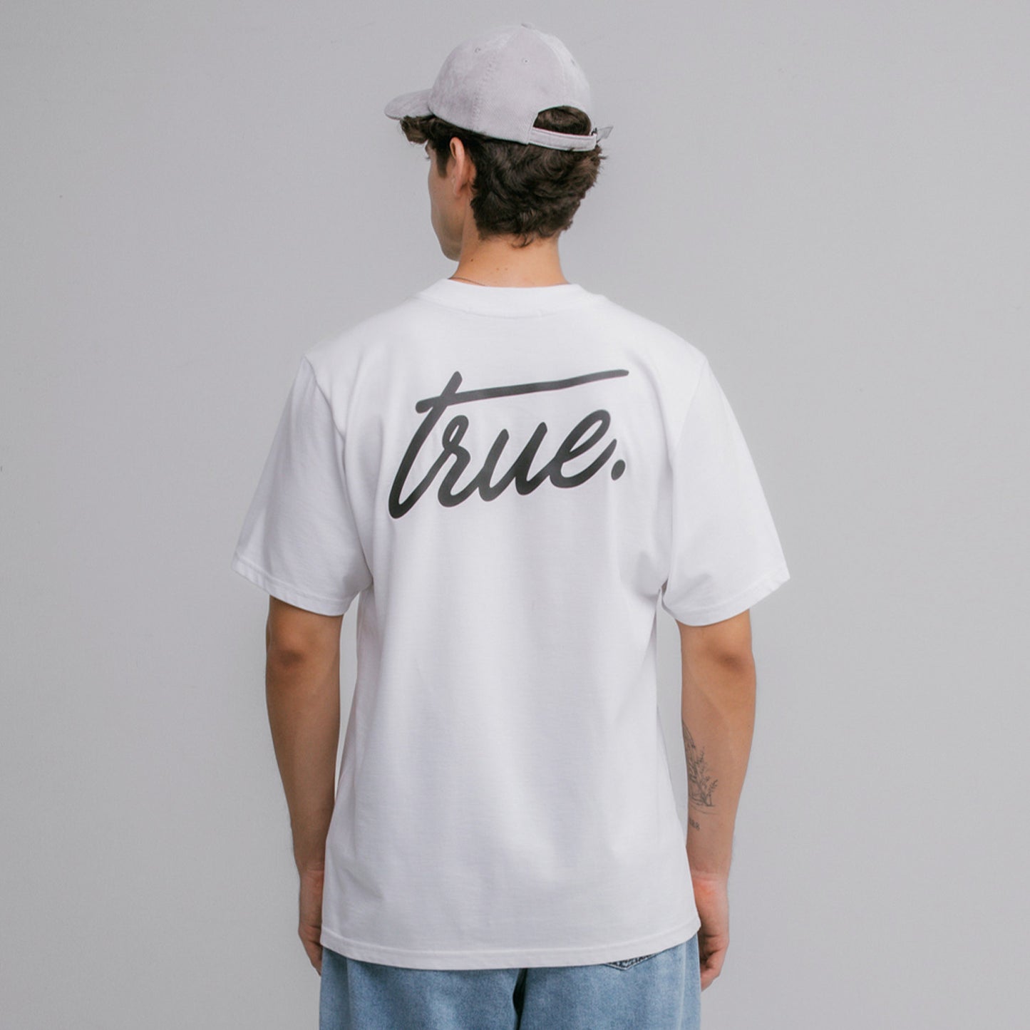 Cursive Logo T-Shirt White True