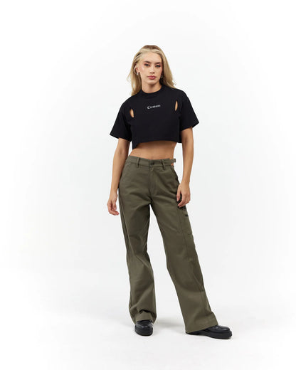 RAGGIANTE CROP TOP BLACK CLEMONT