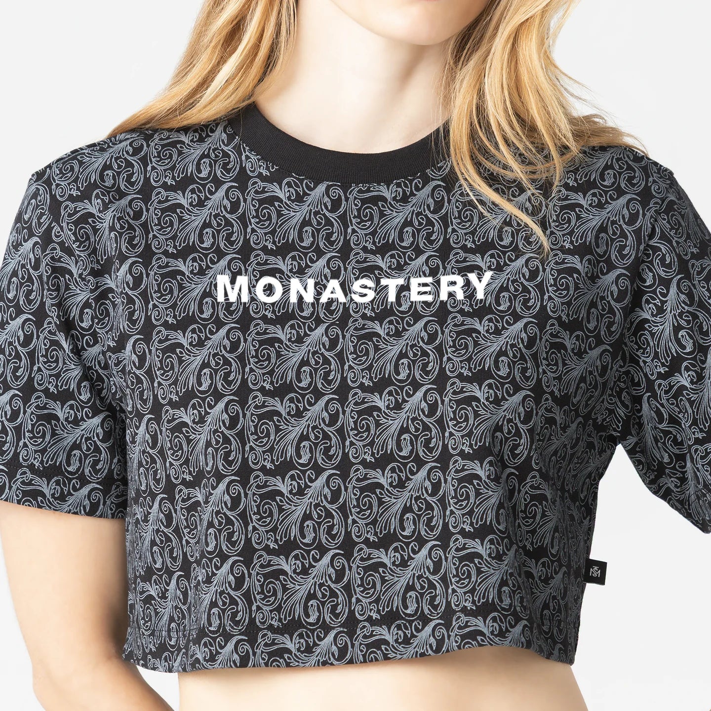 QINA CROP TOP WOMEN BLACK MONASTERY