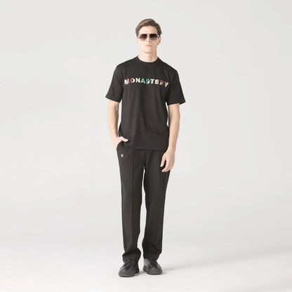 POUZIA T-SHIRT MEN BLACK MONASTERY