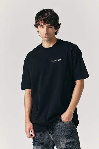 ALLEGRO T-SHIRT BLACK/CREAM CLEMONT