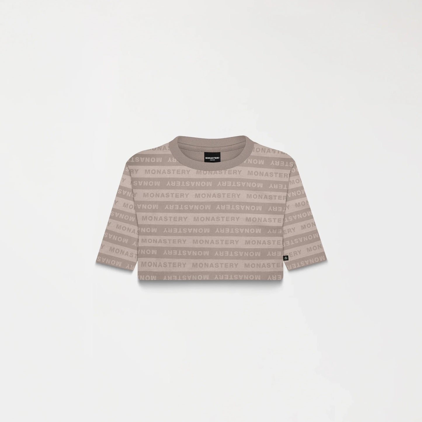 ASH CROP TOP TAUPE MONASTERY