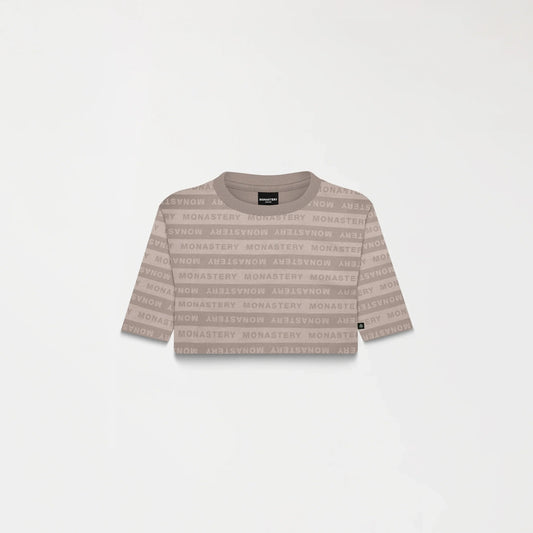 ASH CROP TOP TAUPE MONASTERY