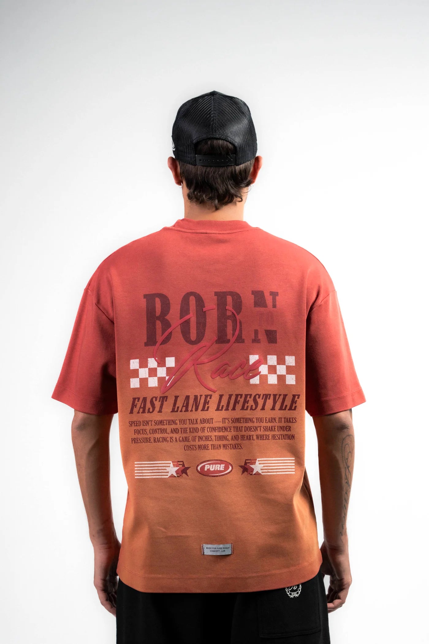 OVERDRIVE WASHED CLAY RED OVERSIZED PURE