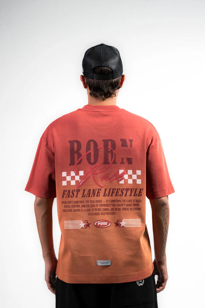 OVERDRIVE WASHED CLAY RED OVERSIZED PURE