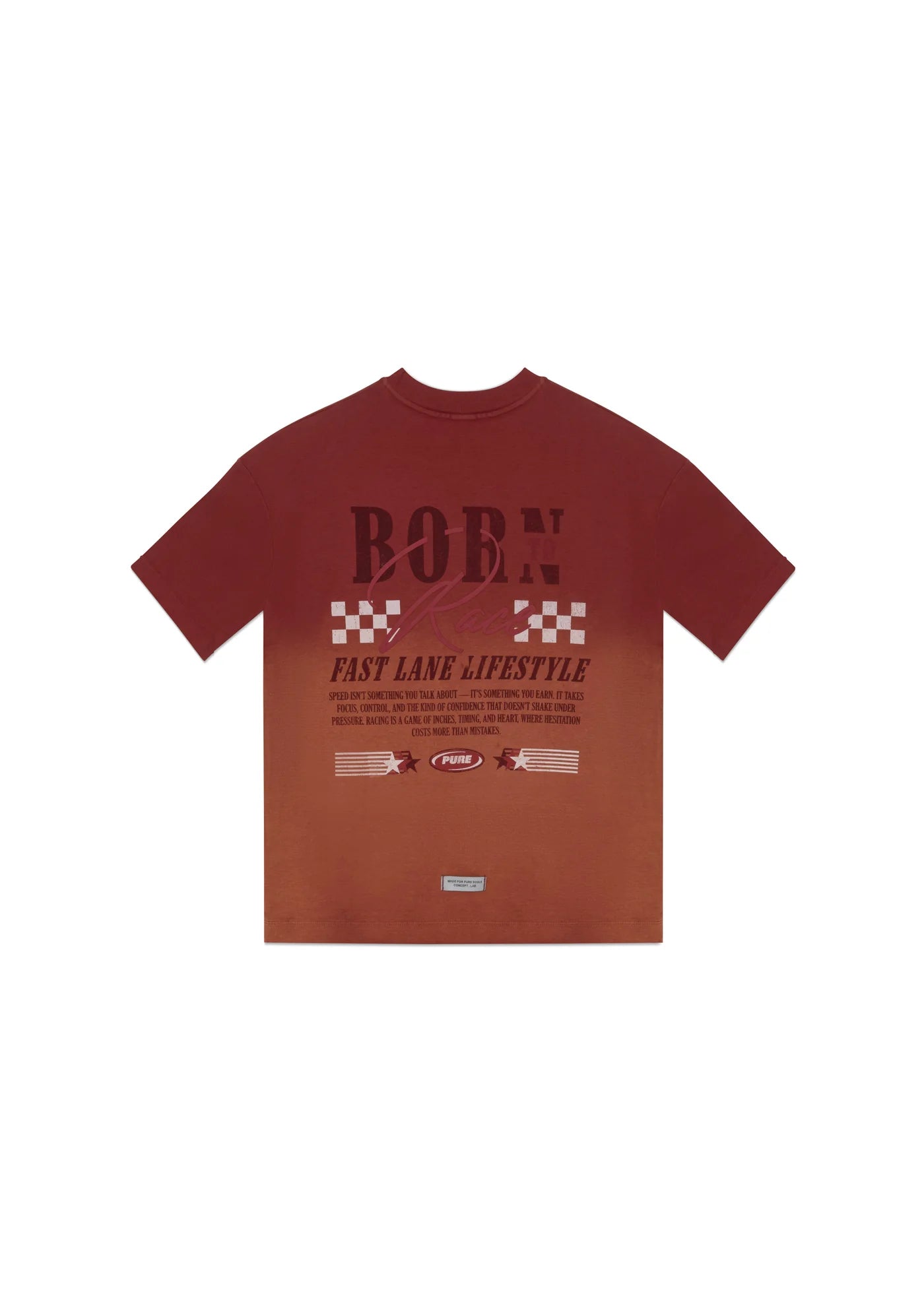OVERDRIVE WASHED CLAY RED OVERSIZED PURE