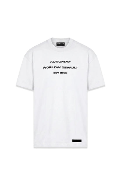 WORLD VAULT SEMI OVERSIZED T-SHIRT AURUM