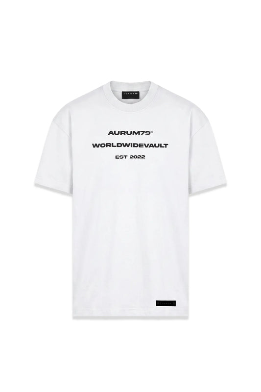 WORLD VAULT SEMI OVERSIZED T-SHIRT AURUM