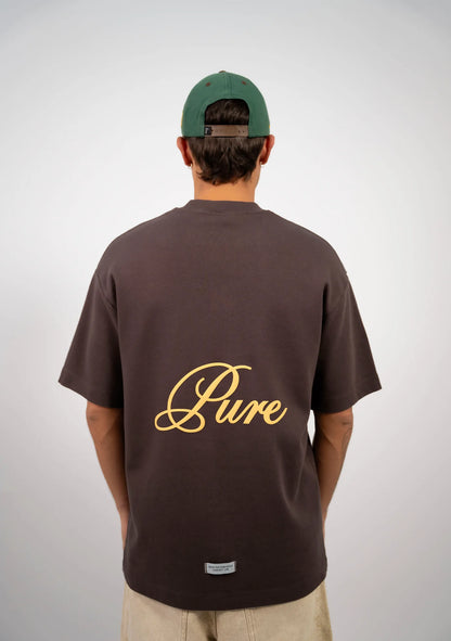 BROWN LOGO OVERSIZE PURE