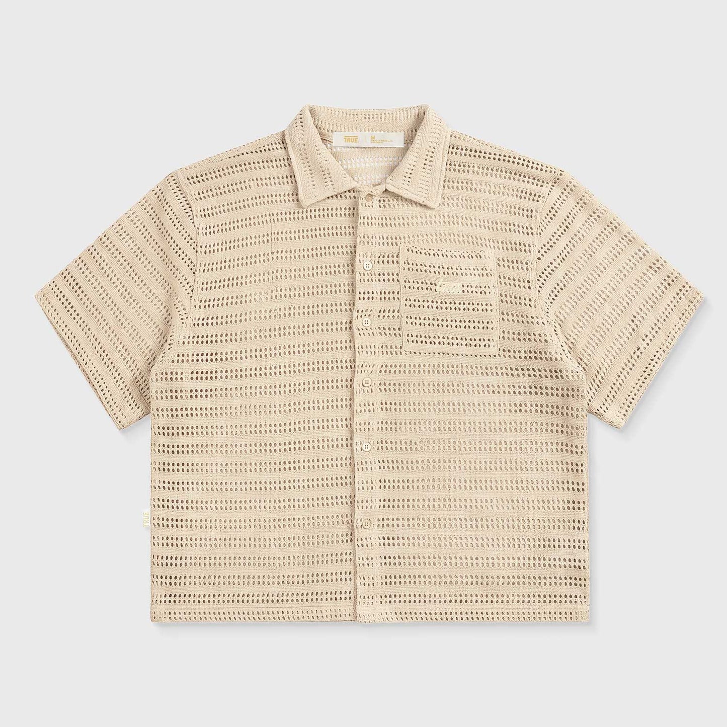 TEXTURED BOXY SHIRT TRUE