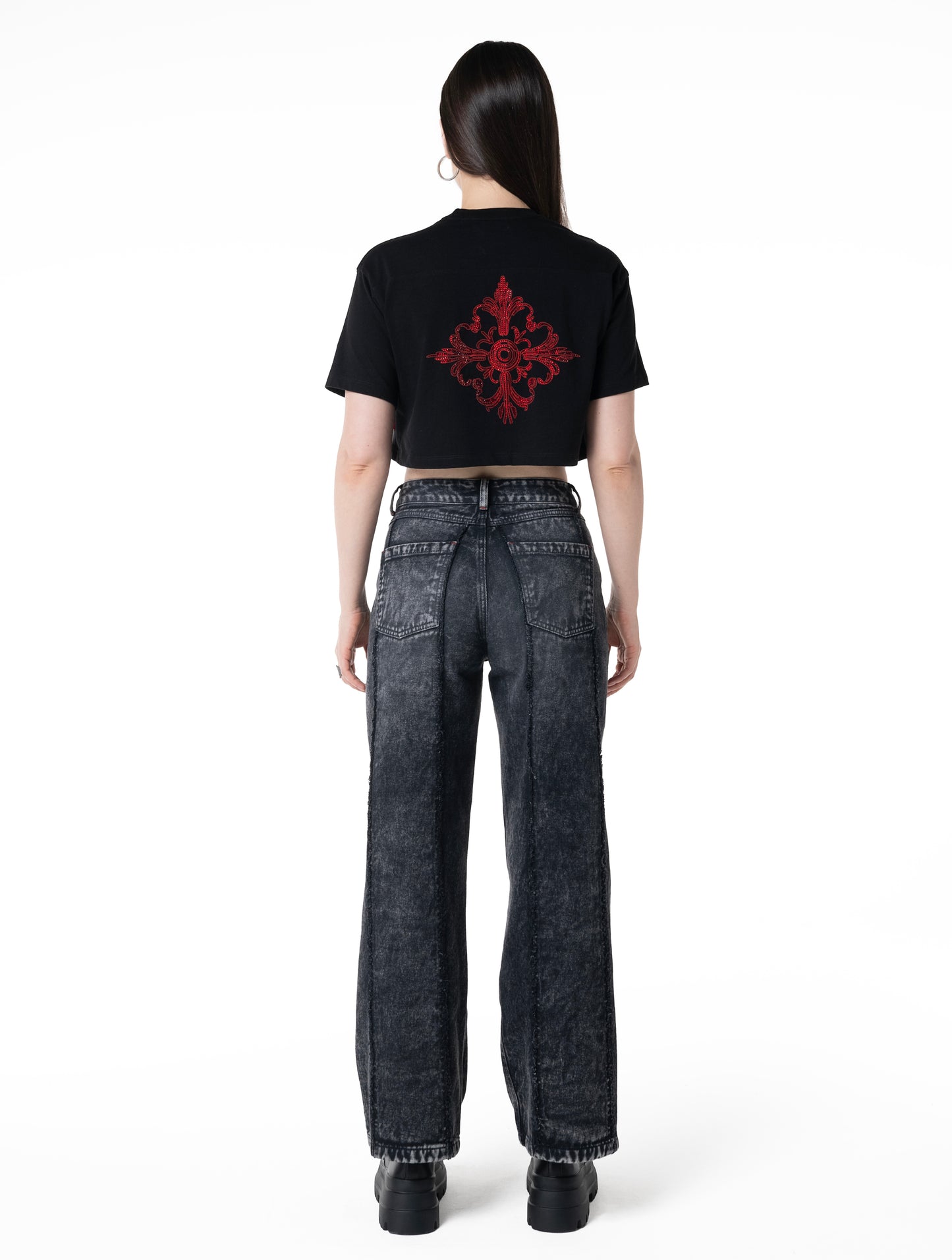 ATTRAZIONE CROP TOP NEGRO CLEMONT