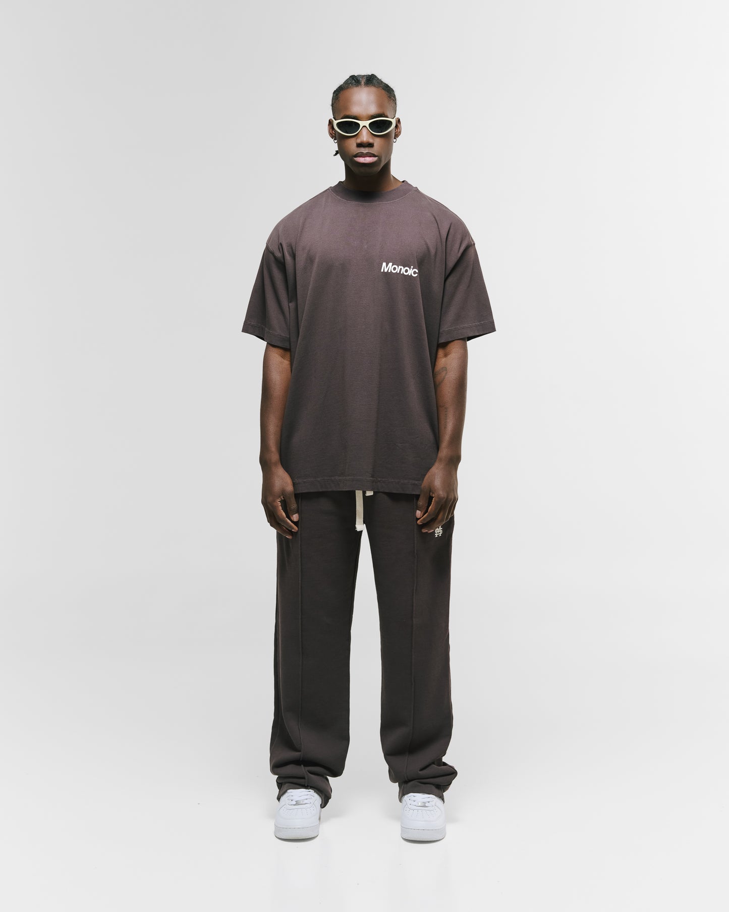 Camiseta Logo Oversized V4 - Café Chocolate MONOIC