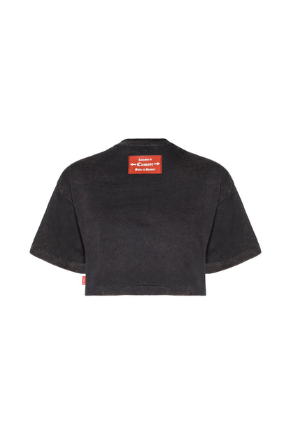 CAOS CROP TOPS NEGRO CLEMONT