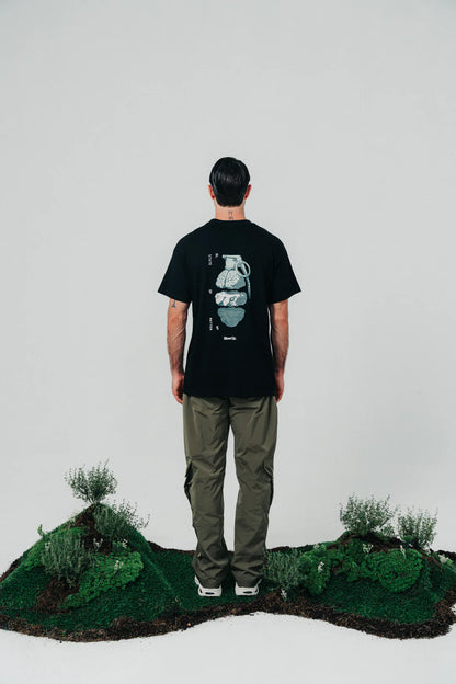 Regular Fit T-Shirt Black Blow Up