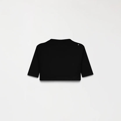 KUBLAI CROP TOP BLACK MONASTERY