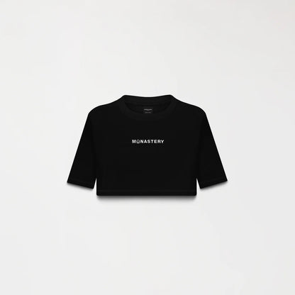 KUBLAI CROP TOP BLACK MONASTERY