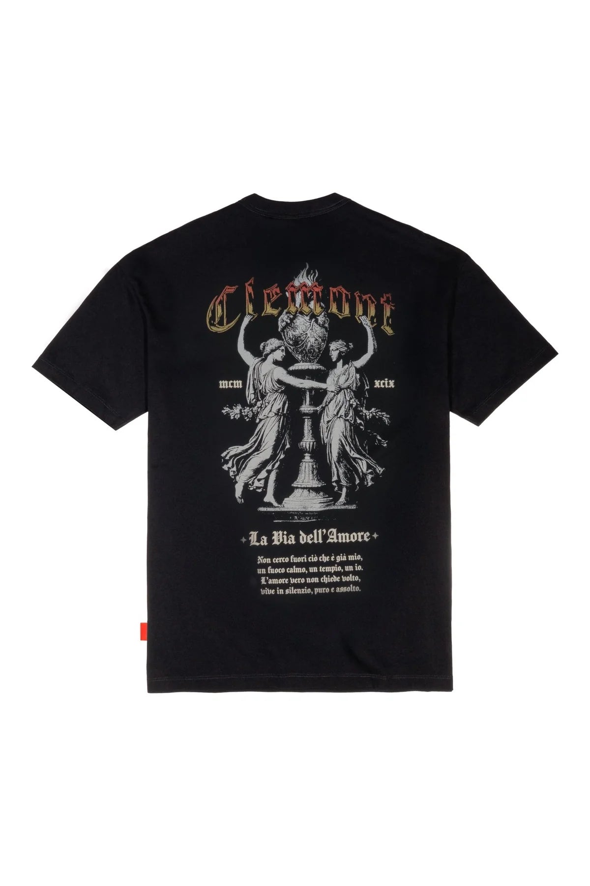 ABBRACCIO TSHIRT NEGRO CLEMONT