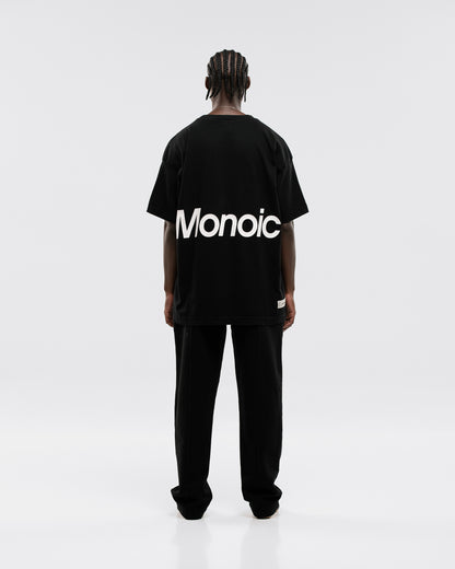 CAMISETA LOGO OVERSIZED V2 NEGRO MONOIC