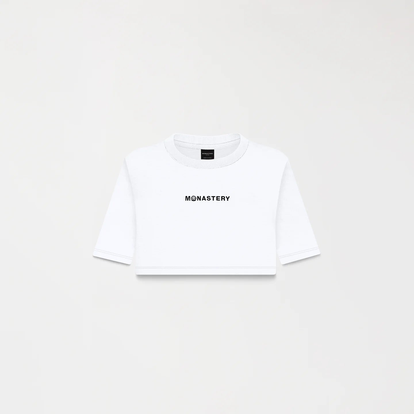 KUBLAI CROP TOP WHITE MONASTERY
