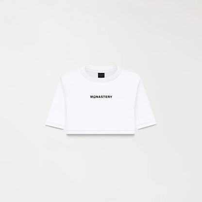 KUBLAI CROP TOP WHITE MONASTERY