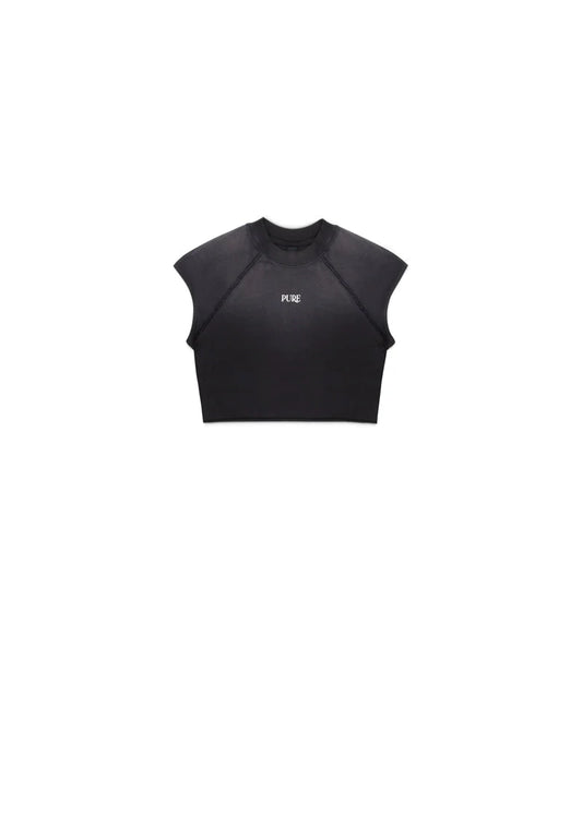ATELIER BLACK CROP TOP PURE