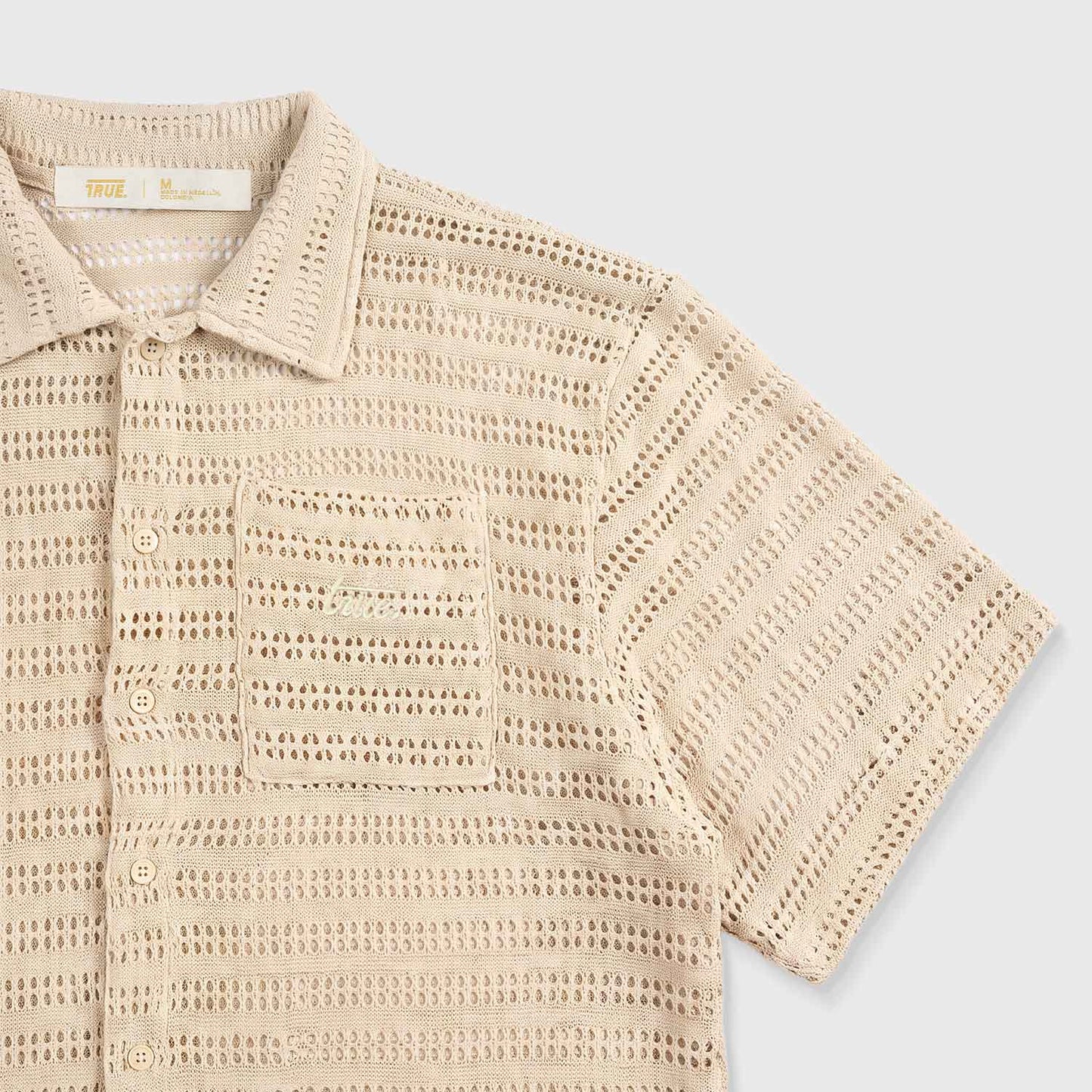 TEXTURED BOXY SHIRT TRUE