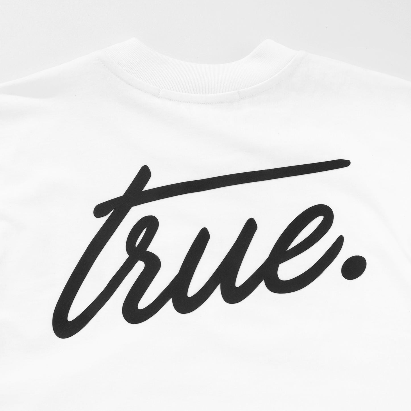 Cursive Logo T-Shirt White True