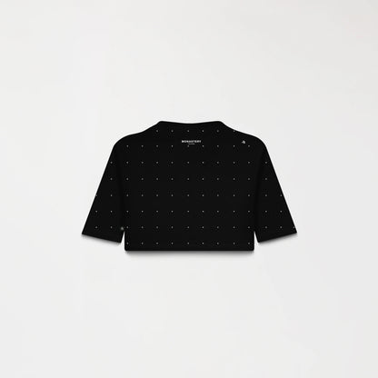 SORA CROP TOP BLACK MONASTERY