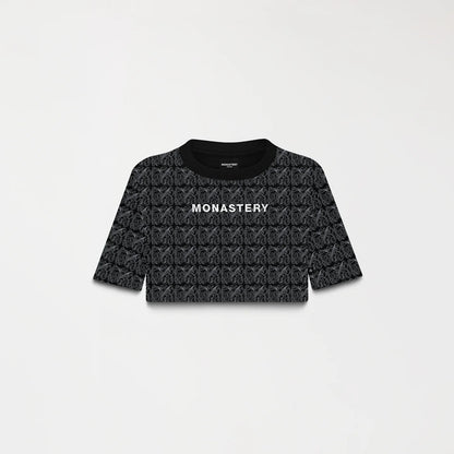 QINA CROP TOP WOMEN BLACK MONASTERY