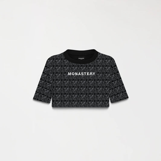 QINA CROP TOP WOMEN BLACK MONASTERY