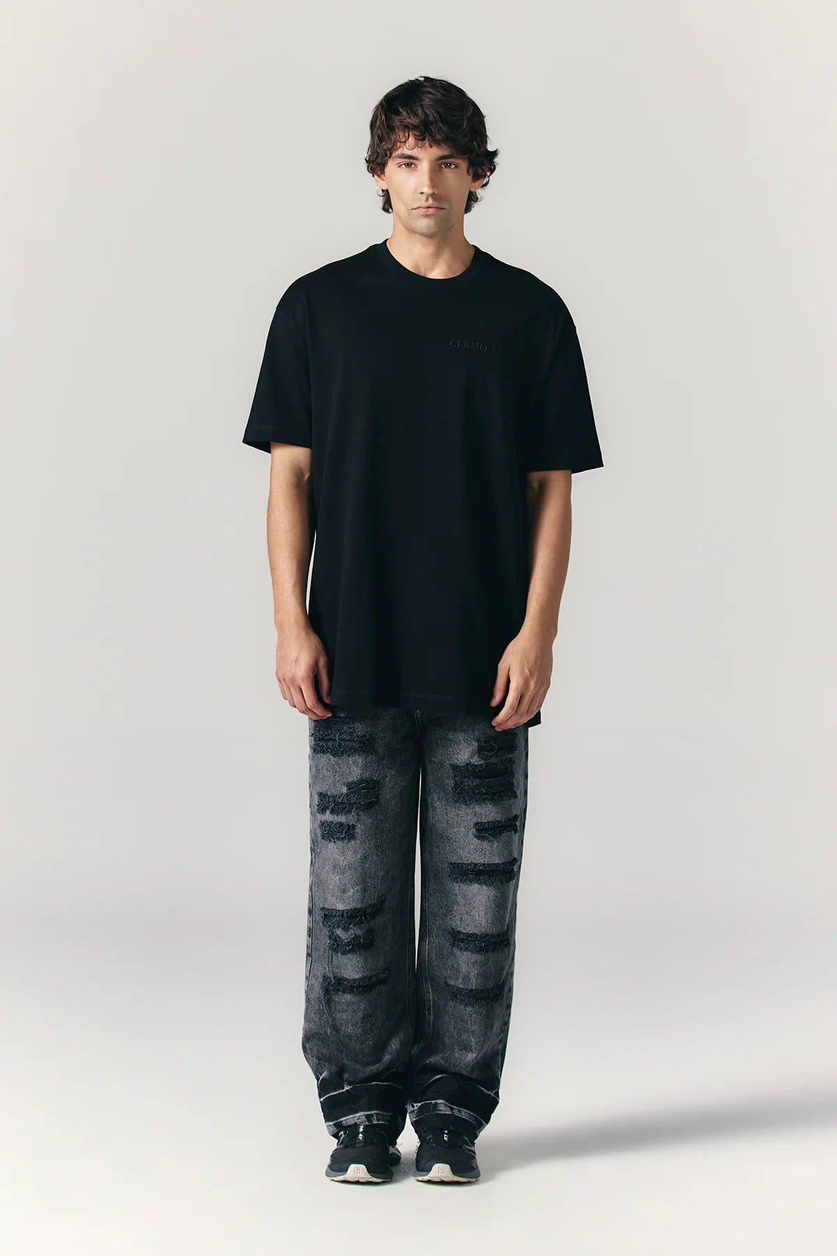 ALLEGRO T-SHIRT BLACK/BLACK CLEMONT